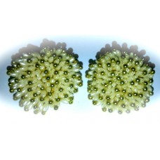 Clustered White Vintage Earrings
